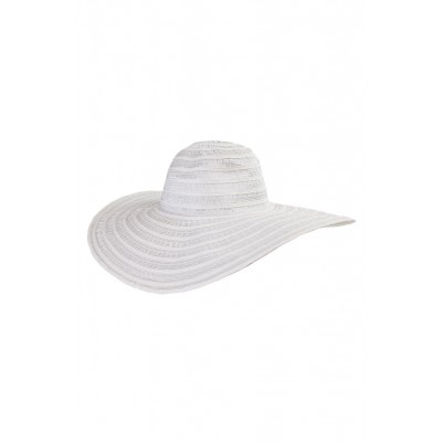 August Hat White Metallic Round Kentucky Derby Hat OS 766288983526 eb-92463347